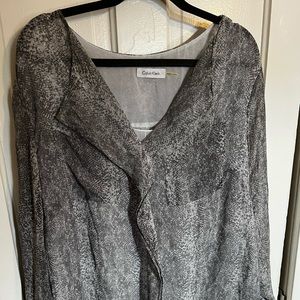 Calvin Klein V neck blouse